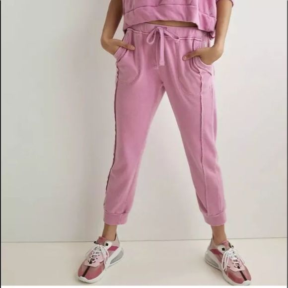 Free People Pants - Free People Sweatpants Drawstring Elastic Waist